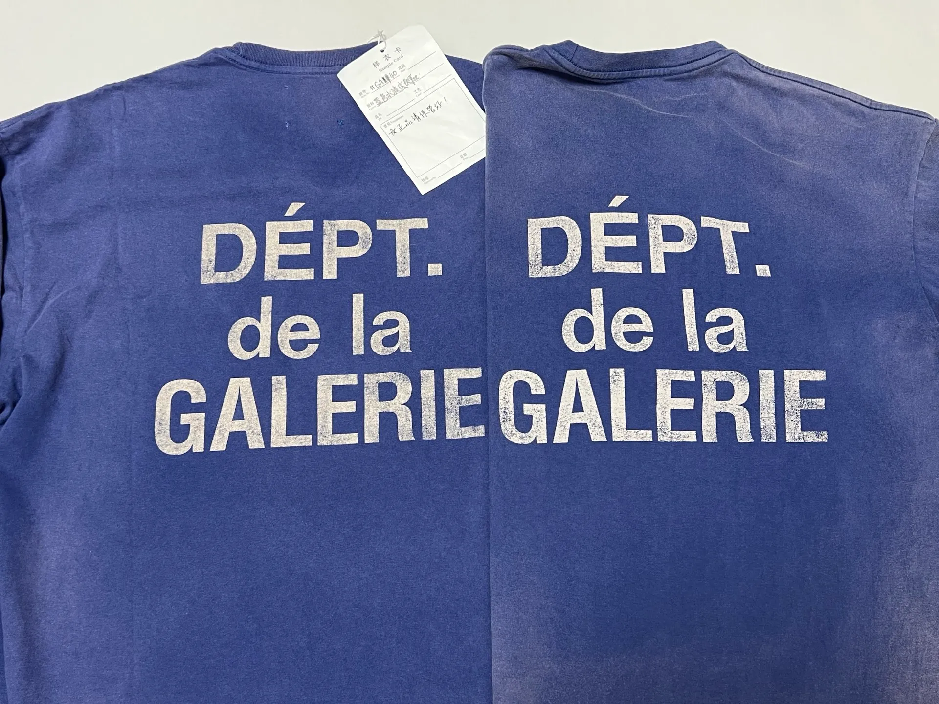 GALLERY FRENCH L/S TEE/NAVY French ripple washed long-sleeved TEE faded blue S-XL cylindrical fabric Assute garment dyeing heavy-wash water-coated fading treatment simulates natural sun fading effect printed distressing treatment top-notch craftsmanship completely matched accessories